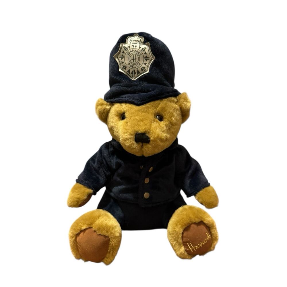 Harrods Police Bobby Knight Bridge England Teddy Bear Plush 1978 12'' Stuffed